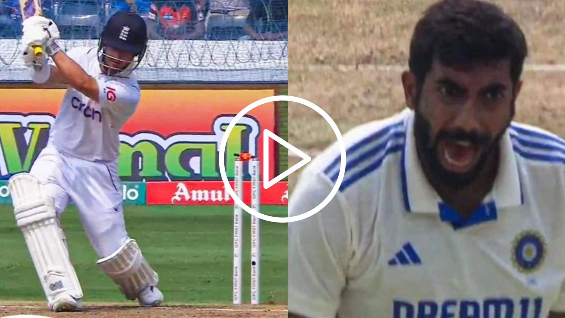 [Watch] Jasprit Bumrah 'Deadly' Swinging Delivery Sends Ben Duckett's Off-Stump Flying